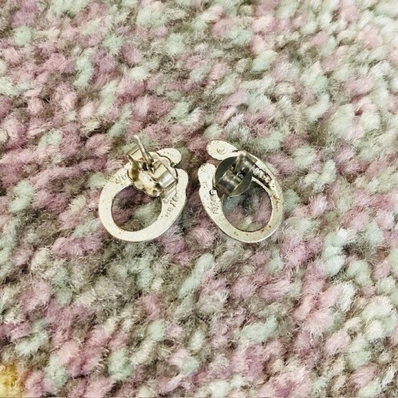 Kaynar $200 Vintage Sterling Silver 925 Mother & Child Classic Stud Earrings - Picture 8 of 8